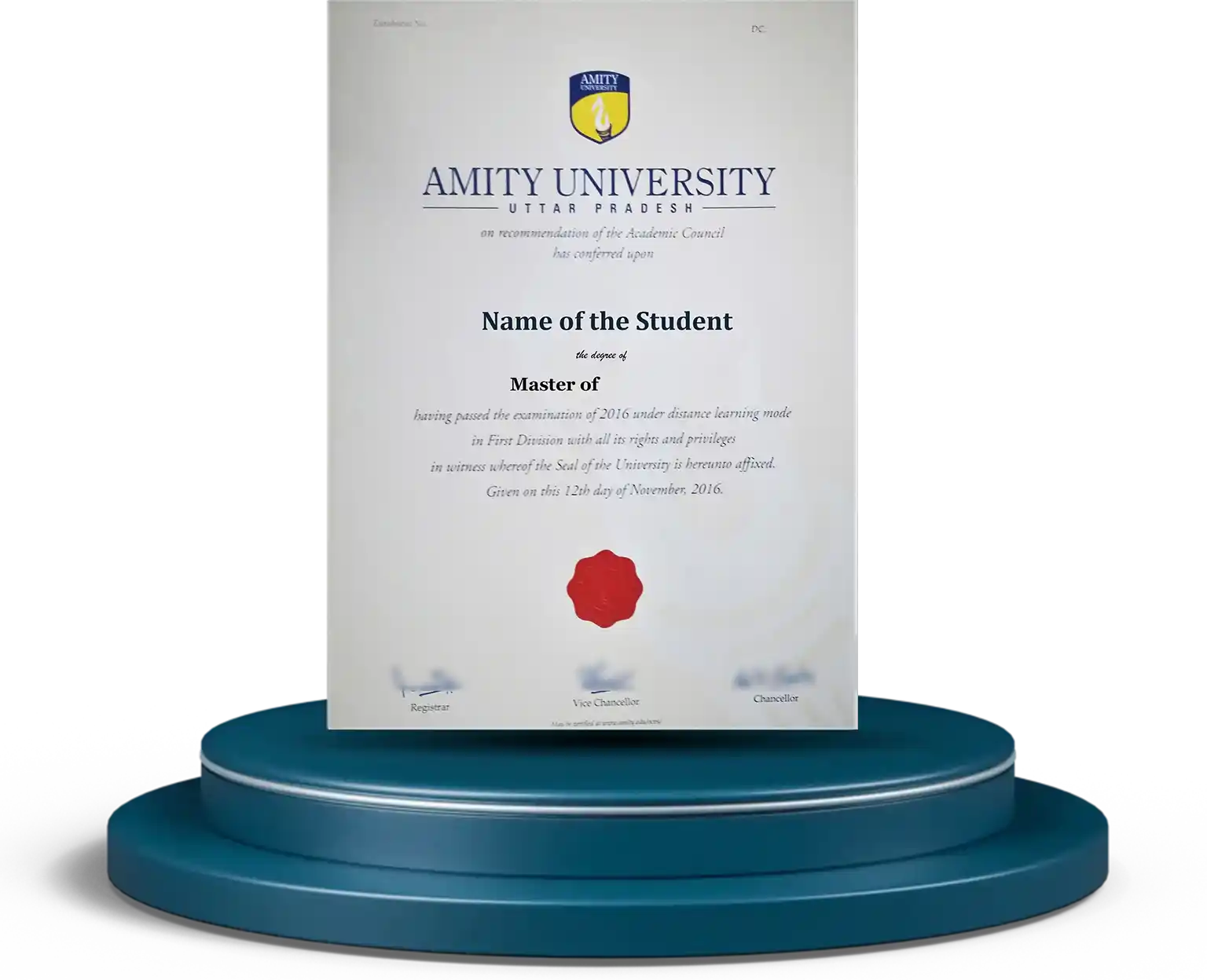 Sample Certificate